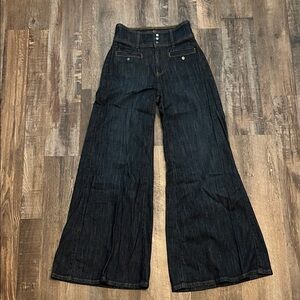 Pilcro Dark Flare Jeans